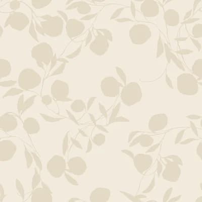 Susan Hable Floral Non-Pasted Satin Wallpaper Roll — Neutral