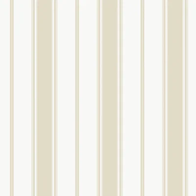 Smart 3 Stripes Heritage Stripe Wallpaper Roll — Beige