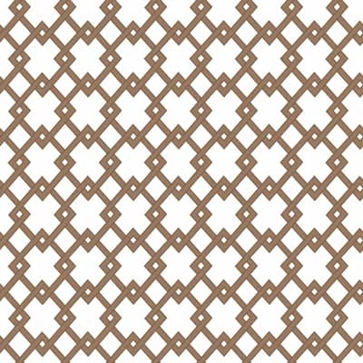 Bound Geometric Wallpaper Roll — Marron
