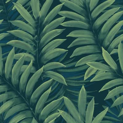 Griff 16.5' L x 20.5" W Peel and Stick Wallpaper Roll — Green;Blue