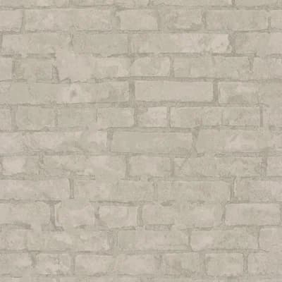 Terra Collection Stone Optics Wallpaper Roll — Silver