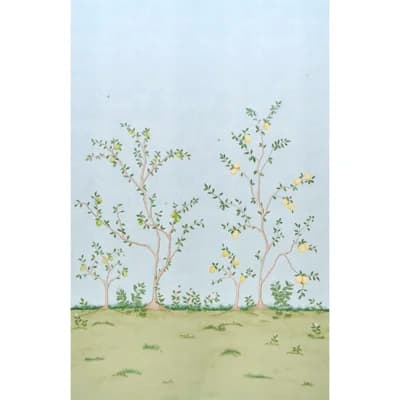 Citrus Blossom 2 Panel Set — Sky