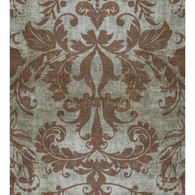 Palace Damask Metallic Wallpaper Roll — Silver