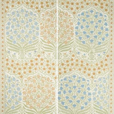 Sameera 30.96' L x 54" W Wallpaper Roll — Sapphire,Gold