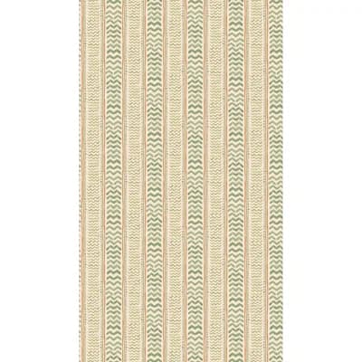 Wriggle Striped Non-Woven Wallpaper Roll — Sage