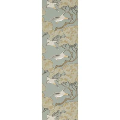 32.83' L x 20.46" W Smooth Wallpaper Roll — Slate Blue