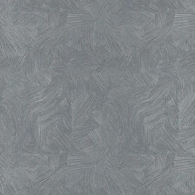 Labyrinth Metallic Wallpaper — Mercury