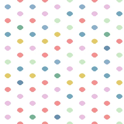 Colorful Clams 33' L x 20.5" W  Wallpaper Roll — White