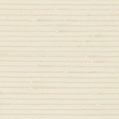 Banded Grasscloth Wallpaper — Cream