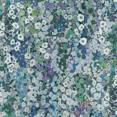 HOLLYHOCKS Wallpaper - Prairie 9'10" - full height wallpaper — Prairie