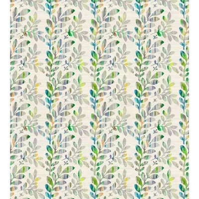 Regence Redux Floral Non-Pasted Metallic Wallpaper Roll — Verdure