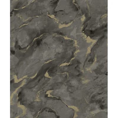 Non-Pasted Metallic Wallpaper Roll — Charcoal