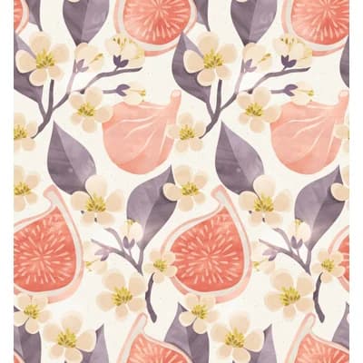 Floral Matte Wallpaper — Pink;Purple