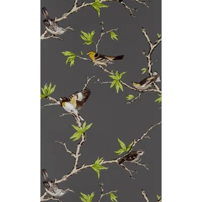 Origen Dos Floral Wallpaper Roll — Antracita