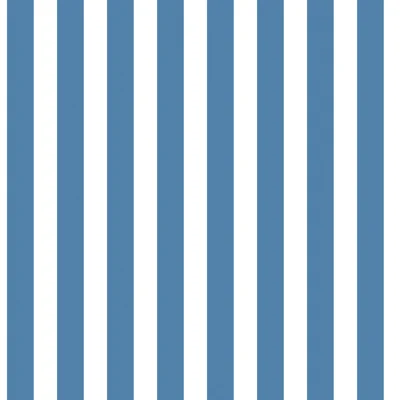 Just 4 Kids 2 Medium Striped Design 33' L x 21" W Wallpaper Roll — Dark Blue
