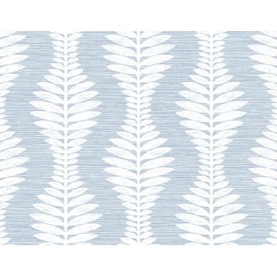 Vinyl Non-Pasted Matte Wallpaper Roll — Light Blue