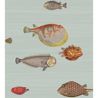 Acquario Non-Pasted Wallpaper Roll — Print Room Blue