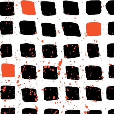 High Rise Geometric Non-Pasted Matte Wallpaper Roll by Jamie Graney — Flame