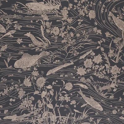 Sea Garden Wallpaper — Charcoal