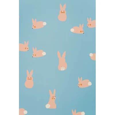 Matte Wallpaper — Beige;Blue