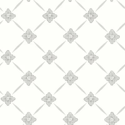 Boråstapeter Linné Wallpaper — Gray,Silver
