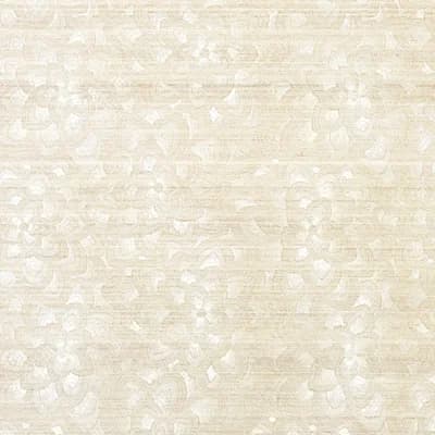 Lotus Embroidery Sisal Wallpaper — Ivory