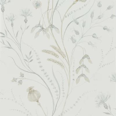 Summer Harvest Wallpaper — Silver,Chalk
