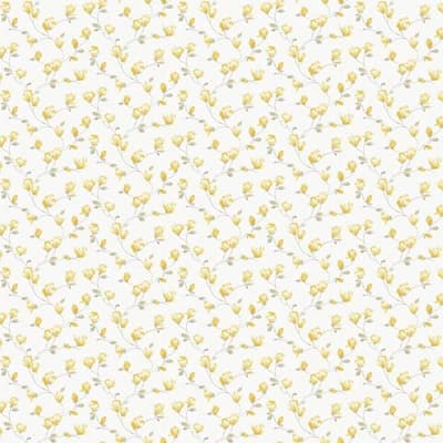 Miniatures 3 Collection Mini Magnolia Wallpaper Roll — Yellow