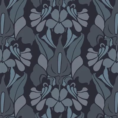 Signature Dragon Flower 10' L x 24" W Peel and Stick Wallpaper Roll — Red