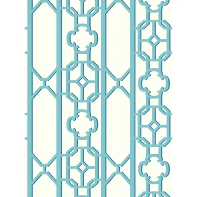 JOANNA FRET WALLCOVERING — Turquoise