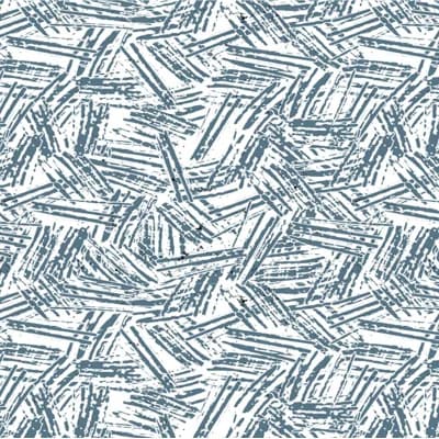 Eleven Abstract Fabric Peel & Stick Matte Wallpaper Roll by Jamie Graney — Bluestone,White