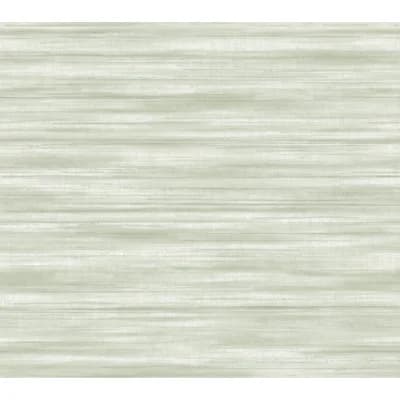 Brushed Linen Abstract Non-Pasted Matte Wallpaper Double Roll — Green