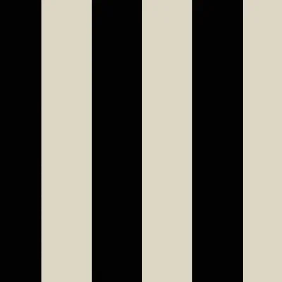 Mono Stripe 9.84' L x 70.87" W Wallpaper Roll — Off Black,Oyster