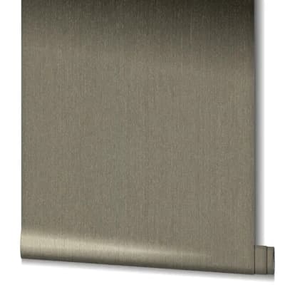 Earth Collection Textured Streaks Effect Sheen Wallpaper Roll — Silver