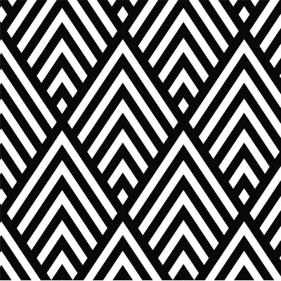 Geometric Fabric Peel & Stick Matte Wallpaper Roll by Jamie Graney — Black,White