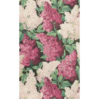 Floral Non-Pasted Matte Wallpaper Roll — Magenta,Blush,Charcoal