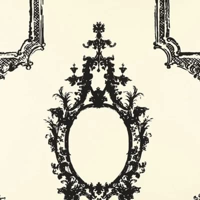 Go Baroque Wallpaper — Noir,Blanc