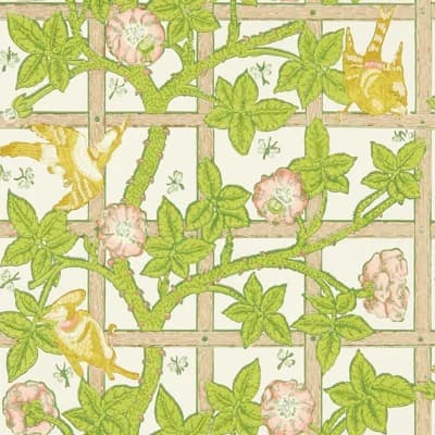 Trellis Wallpaper — Summer Yellow
