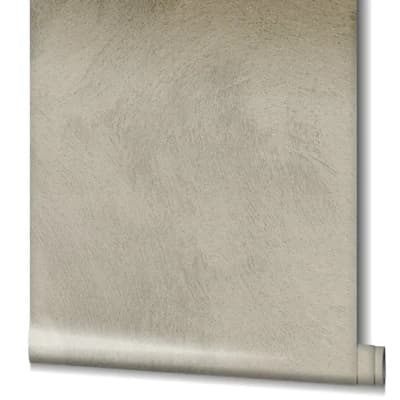 Earth Collection Textured Sweeping Lines Effect Wallpaper Roll — Brown