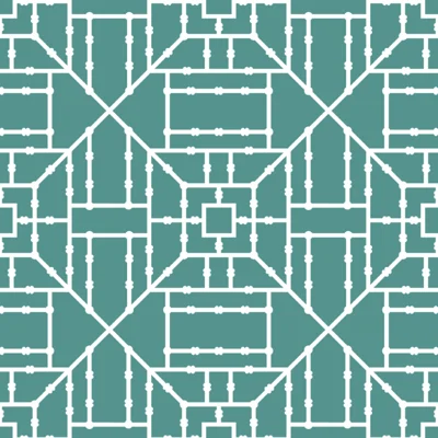 The Blush Label Bamboo 10' L x 24" W Wallpaper Roll — Blue