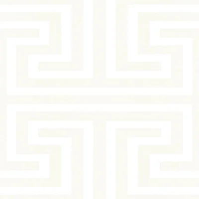 Synergy Geometric Maze Wallpaper Roll — White