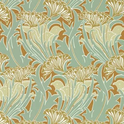 Bedford Park Laceflower Wallpaper — Garden Green,Lagoon