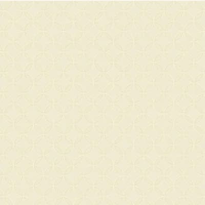 Jelline Geometric Pre-Pasted Satin Wallpaper Roll — Cream,White,Grey