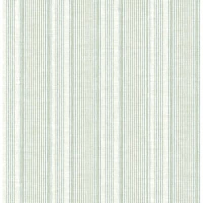 Ayanna Light Green Striped Wallpaper — Green