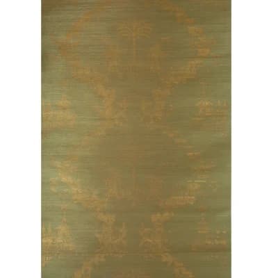 Chiri 24' L x 34" W Wallpaper Roll — Gold,Green