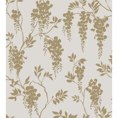 Lofstad Floral Matte Wallpaper Roll — Brown