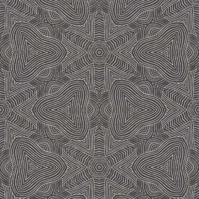 Abra Arbor Star Large 10' L x 24" W Wallpaper Roll — Black