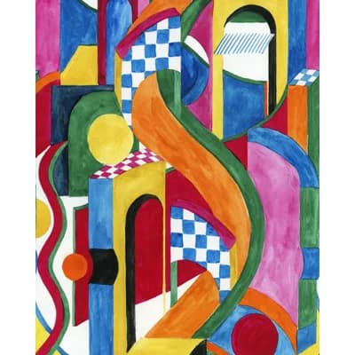 LA DOLCE VITA Matte Wallpaper Roll — BLUE,RED,GREEN,ORANGE