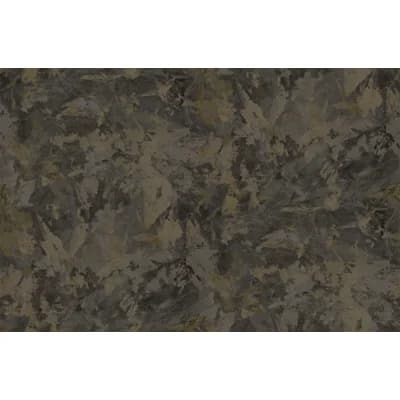 Italian Design Plaster Effect Double Width Metallic Wallpaper Roll — Dark Brown