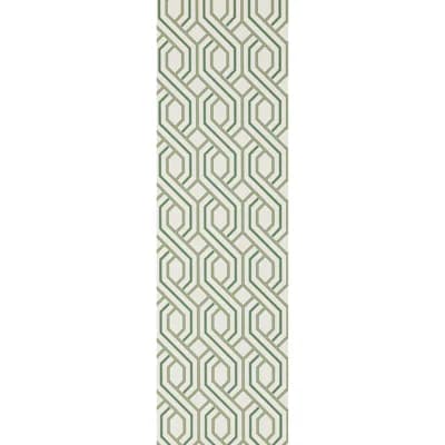 32.97' L x 20.47" W Wallpaper Roll — Green